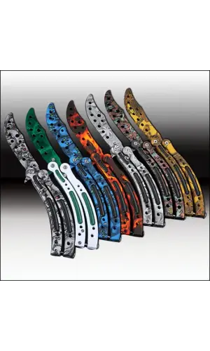 Perçinli Kelebek Bıçak – El Yapımı Hiss – Trend