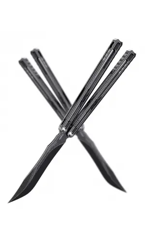 Kelebek Bıçak + İsim Baskısı – Doğum Günü Hediyesi – 2025