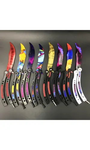 Mat Siyah Kelebek Bıçak – Gizemli Stil – Trend