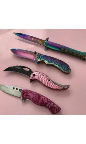 AlsepeteAvm Tanto Kılıç Desenli Gökkuşağı Kelebek
