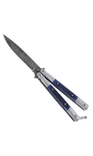 Camouflage Desenli Kelebek Bıçak – Askeri Stil – 2025