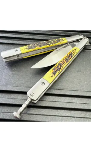 AlsepeteAvm Profesyonel Balisong Kelebek Bıçak – 21 cm
