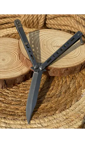 AlsepeteAvm Tanto Uçlu Kelebek Bıçak – Güçlü Tasarım