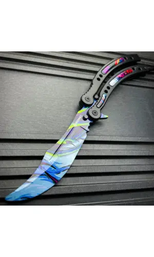 AlsepeteAvm Kare Desenli Kelebek Bıçak – Geometrik