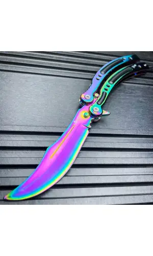 AlsepeteAvm Lazer Kazımalı Kelebek Bıçak – Özel Mesajlı