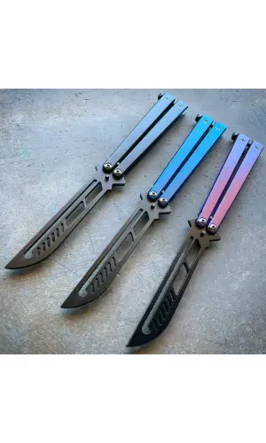 AlsepeteAvm Çizgi Film Desenli Kelebek Bıçak – Gençlere