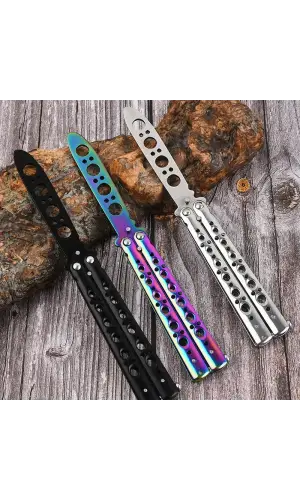 AlsepeteAvm Çift Taraflı Kelebek Bıçak – Profesyonel