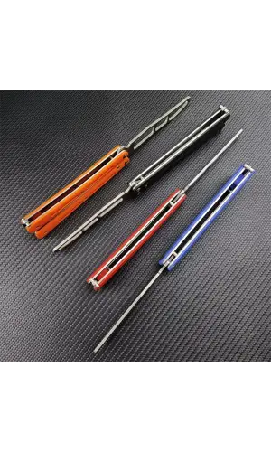 AlsepeteAvm Kelebek Bıçak + Deri Kılıf – Klasik Tarz