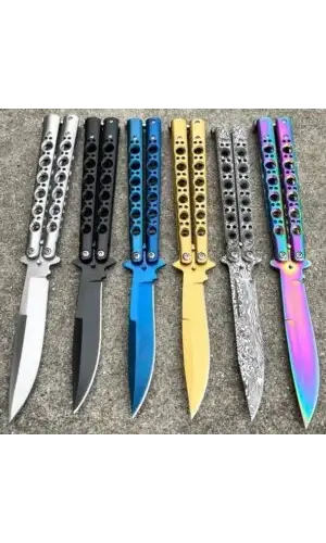 AlsepeteAvm Siyah Ejderha Desenli Kelebek Çakı – Sınırlı Stok