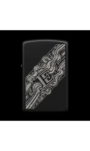 Benzinli Çakmak Ejderha Figürlü E Harfli Tasarım - V11