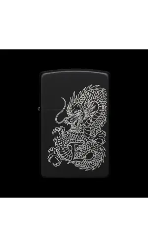 Benzinli Çakmak Ejderha Figürlü E Harfli Tasarım - V92