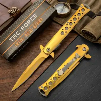 Knivox Tac Force 1111 Gold Auto Çakı