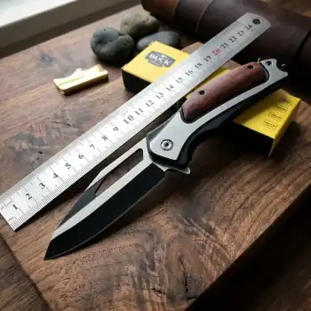 Knivox Buck Ahşap Kabze Kamp Çakısı