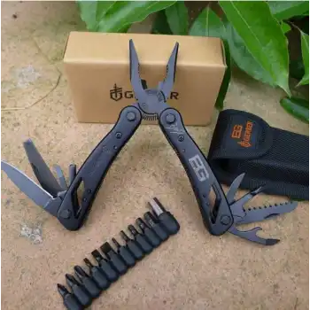 Knivox Gerber SA-80 Siyah Taktik Çok Amaçlı Pense ve Tornavida Seti (Kılıflı)