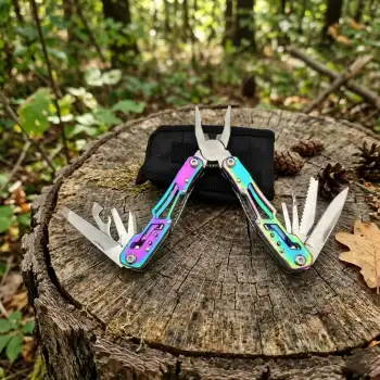 Knivox Alaska 325 Outdoor Kamp ve Hayatta Kalma Pensesi - Gökkuşağı Serisi Paslanmaz Çok Amaçlı El Aleti