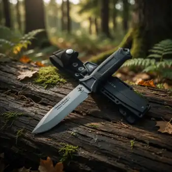 Knivox Halmak Salur N690 Tactical Black Avcı Bıçağı