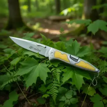 Knivox Columbia Company A3123-D İşlemeli Manuel Kamp Çakısı