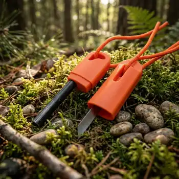 Knivox Magnezyum Çubuğu Ateş Başlatıcı - Kamp Ve Survival Tipi Su Geçirmez Magnezyum Taşı Seti