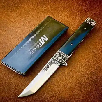Knivox Mtech 3012-A Ahşap Kabze Tanto Kamp Çakısı