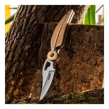 Knivox Crkt 6077-Br Brown Tüy Kamp Çakısı