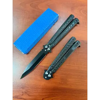 Knivox Benchmade Delik Desenli Black Kelebek Kamp Çakısı