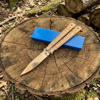 Knivox Benchmade Gold Serisi Desenli Kelebek Çakı