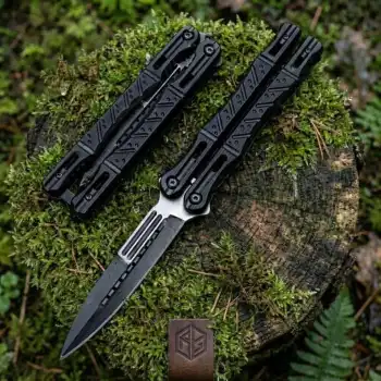 Knivox Benchmade SiyahRenkli Ergonomik Kelebek Bıçak