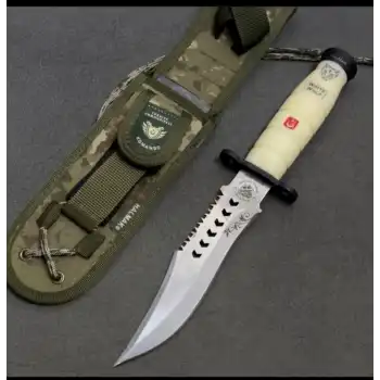 Knivox Halmak Beyaz Komando Avcı Bıçağı