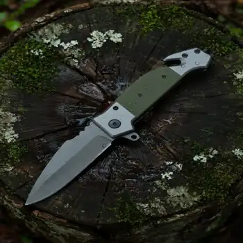 Knivox Browning DA167-Green Tactikal Kurtarma Kamp Çakısı