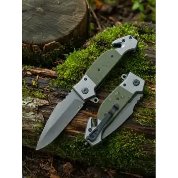 Knivox Browning DA167-Green Tactikal Kurtarma Kamp Çakısı