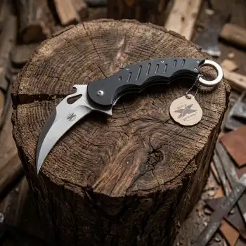 Knivox DPx Gear X-0561 Taktik Katlanır Karambit Çakı | D2 Çelik & G10 Kabze