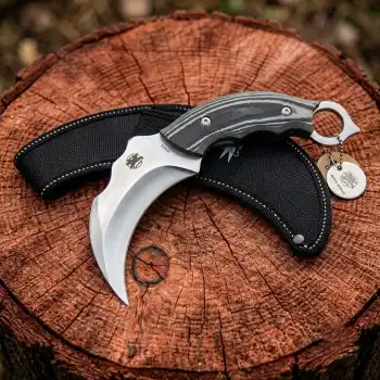 Knivox DPx Gear Scorpion X-0580 Taktik Av ve Kamp Bıçağı - 20 cm Yekpare Paslanmaz Karambit