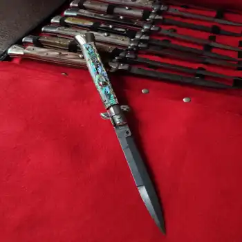 Knivox Frank Beltrame Limited Edition 28 Cm Paslanmaz İsveç Damascus İtalyan Stiletto