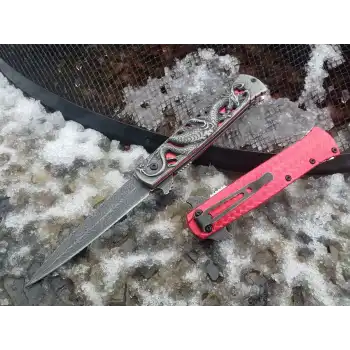 Knivox Columbia Company FST-1111-A Ejderha Motifli Kamp Çakısı