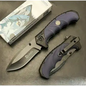 Knivox Columbia Company FST-4006-B Siyah Mavi Kamp Çakısı