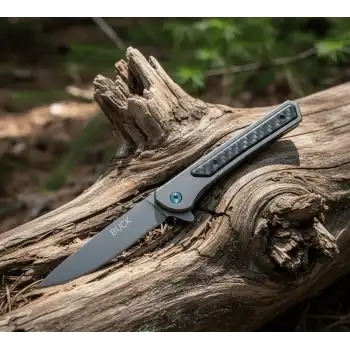 Knivox Buck FY-19 Titanyum Damalı Auto Kamp Çakısı