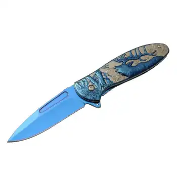 Knivox Geyikli Çakı Blue Tek