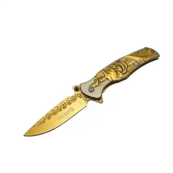 Knivox Haps Bugs İskelet Çakı Gold