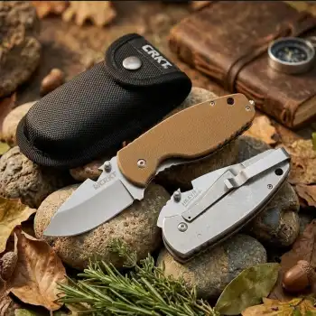 Knivox Crkt Heat 3329-Brown Kamp Çakısı