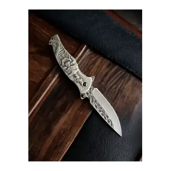 Knivox Browning Kuru Kafa İşlemeli Kamp Çakısı
