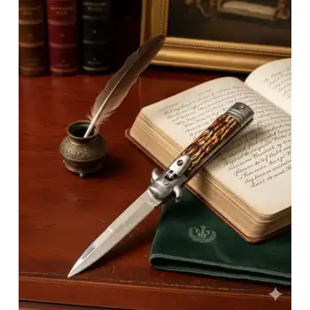 Knivox Akc Levetto By Bills DeShivs Mandallı Auto Kemik Kabze Kamp Çakısı