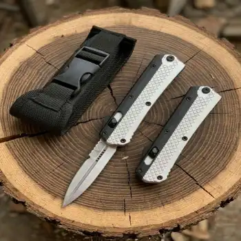 Knivox Microtech Glykon Grey Otf İçten Çıkmalı Kamp Çakısı