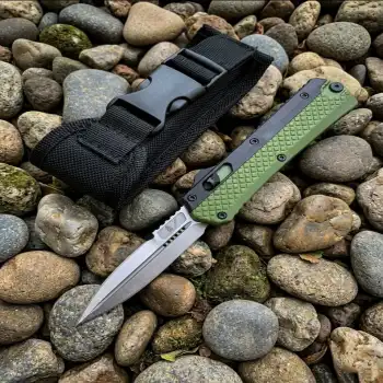 Knivox Microtech Glykon Haki Otf İçten Çıkmalı Kamp Çakısı