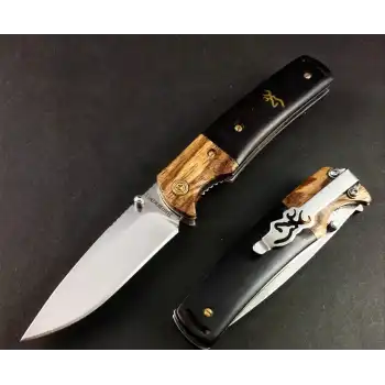 Knivox Sibirya Company S2101 Ahşap Kabze Manuel Kamp Çakısı