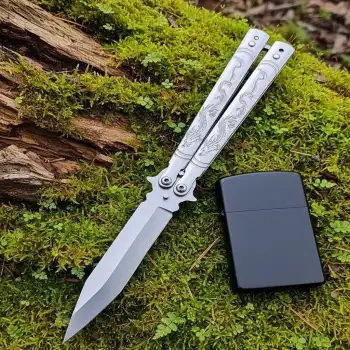 Knivox Benchmade Silver Ejderha Desenli Kelebek
