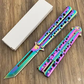 Knivox Benchmade Tanto Gökkuşağı Tek Kelebek