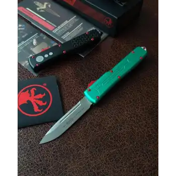 Knivox Microtech Ultratech Alüminyum Kasa D2 Çelik Kamp Çakısı