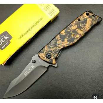 Knivox Buck X58 Desenli Auto Kamp Çakısı