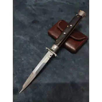 Orjinal Knivox Frank Beltrame 28 Cm Ahşap Sap Swinguard İtalyan Stiletto