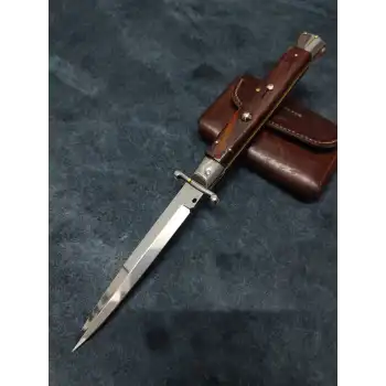 Orjinal Knivox Frank Beltrame 28 Cm Yılan Ağacı Kabze Swinguard İtalyan Stiletto